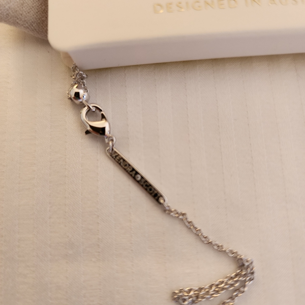 Kendra Scott Silver Celestial Charm Necklace. 19.5 Inches Long - Picture 4 of 7